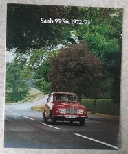 SAAB 95 V4 ESTATE & 96 V4 SALOON Car Sales Brochure 1972-73 #IN 19048