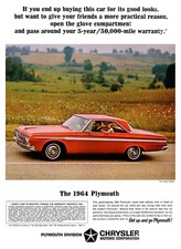 13x19 1964 Plymouth Fury Ad