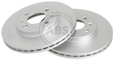 Front Set 2x Brake Discs A.B.S. 18338 for Hyundai Accent, i20, Kia Rio