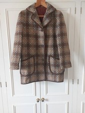 Vintage 60s Welsh woollens 100% pure new wool Tapestry coat