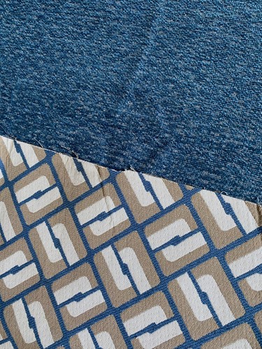 Remnants blue upholstery - blue,