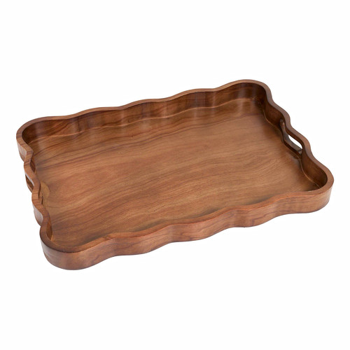Large brown wooden serving - large,