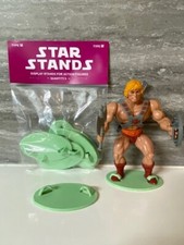 Vintage MOTU He-Man - Green Star Stands - Action figure display stands - 5pk