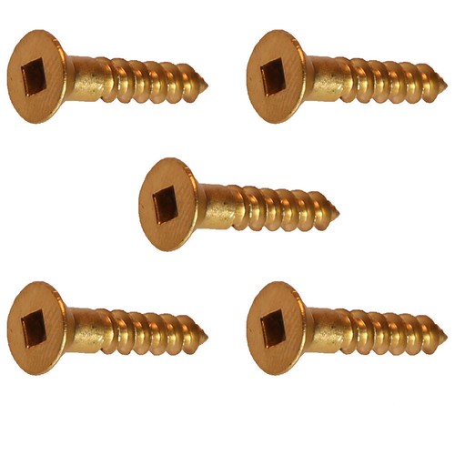 2 brass wood screws - 1-1/2",