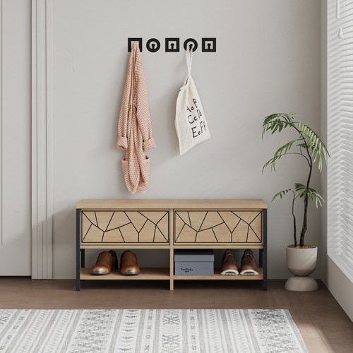 Inola shoe bench - bench, geometric