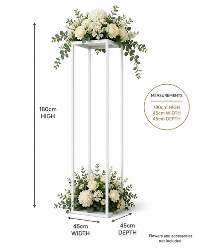 180cm white floor - white,