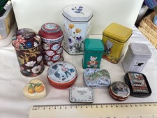 Collection of small tins