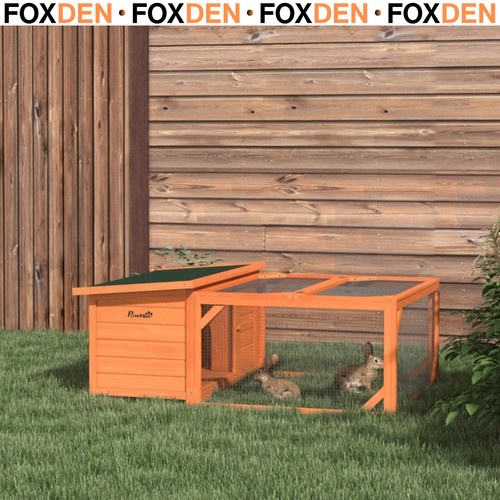 Rabbit hutch with run small - rabbit,