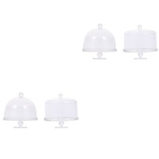  Set of 2 Dollhouse Cake Stand Food Accessories Miniature Kitchen