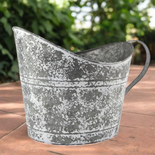 Vintage metal coal bucket - vintage,