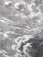 Fornasetti Nuvolette Wallpaper (2) "little clouds" black and white