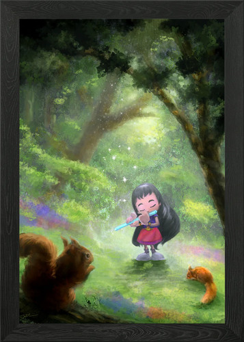The little flute player framed - the,