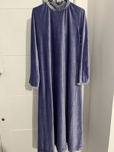 Lavender velvet long - velvet, round