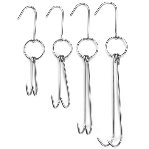 Stainless steel meat clasp - steel,