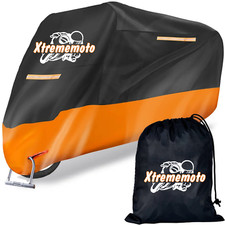 Heavy Duty Motorcycle Cover Motor Bike 210D Waterproof UV Rain Dust Protector XL