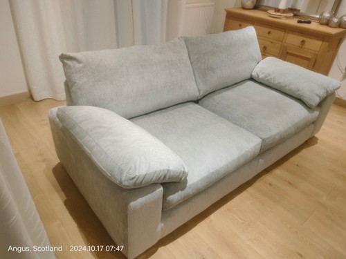 Beautiful silver grey chenille