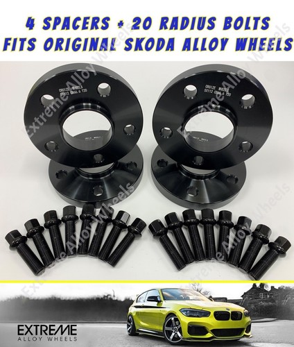 Black alloy wheel spacers 15mm - alloy,