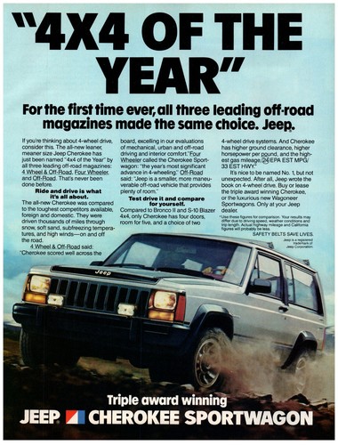 Print 1984 jeep cherokee - print,