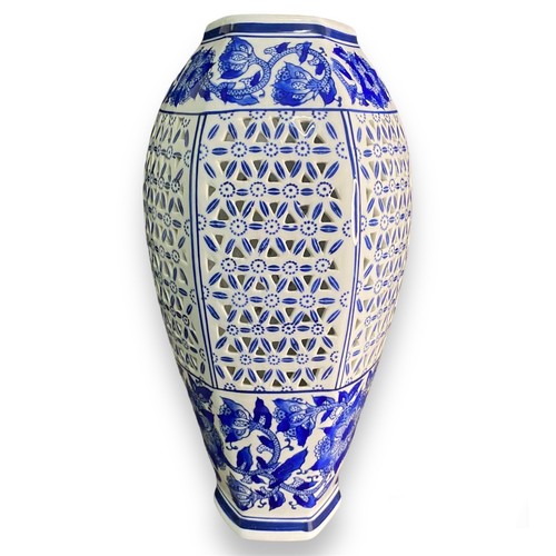 Chinese blue white pierced - chinese,