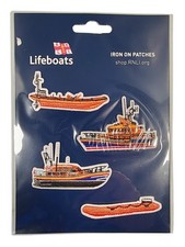 4 Iron On patches of RNLI