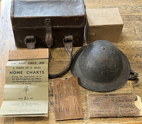 Vintage ww2 military air raid - military,