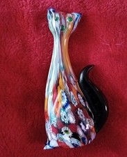 Beautiful Murano Millefiori Glass Cat.