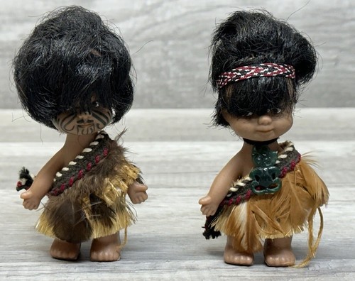 Vintage ethnic doll pair - doll, new