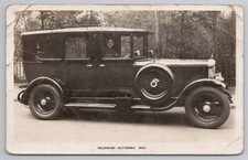RPPC Vintage Car Limousine Chauffeur Telephone Battersea 3820 London c1920s