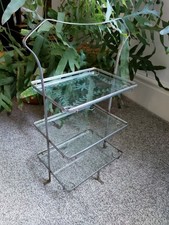 Vintage Glass THREE Tiered