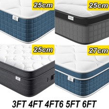 LUXURY ORTHOPAEDIC POCKET 4000 SPRUNG MATTRESS 3FT 4FT6 5FT KING SIZE