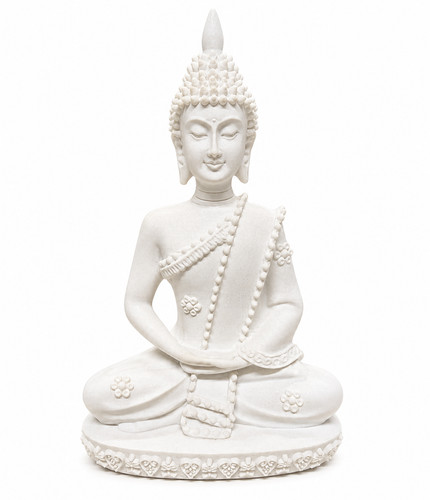 White buddha statue - buddha,