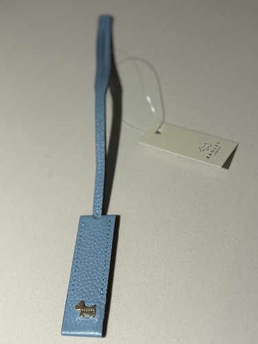 Radley leather bag charm blue - radley,