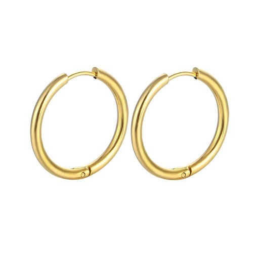 9ct gold sleeper hoop - 9ct,
