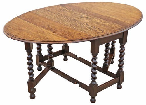 Antique 1920 oak barley - c.1920,