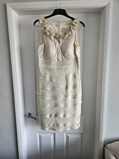 Sangria Womens  Cream Dress Size 10 