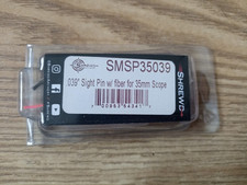 Shrewd sight pin with - with, fiber
