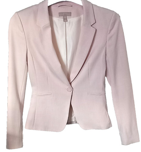Ladies size baby pink blazer - 6,