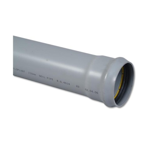 110mm soil pipe single - single, socket