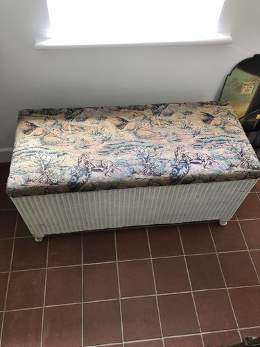 Vintage lloyd loom - lloyd, ottoman