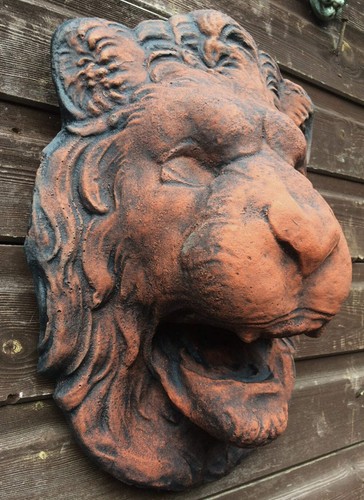 Lion head garden - wall, plaque