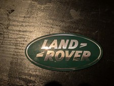 Genuine Land rover / Range Rover Badge , Green And silver, Peel And Stick