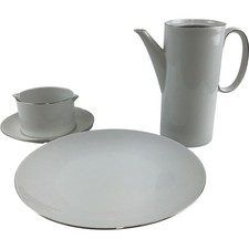 Thomas Germany White Porcelain Spares Coffee Pot Dinner Plate Gravy Boat 