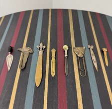 Antique Vintage Bookmarks Lot of 8 – Ornate Collectible Decorative Designs