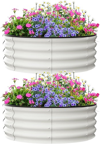 Round raised garden - raised,