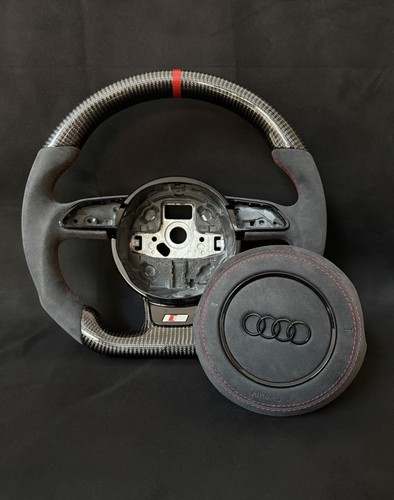 Audi carbon fibre steering - carbon,