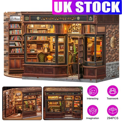Led bookshelf decor wooden - led,
