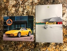 Lotus Esprit V8 USA Brochure 22 Pages + Foldout, and 2-sided Sales Card