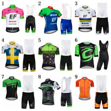 Men Cannondale Racing Cycling Jersey Set Bicycle Short Sleeve Gel Bib Shorts Kit