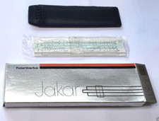 New Jakar Students Pocket 5 inch (13cm) Slide Rule 523A + Wallet NO INSTRUCTIONS