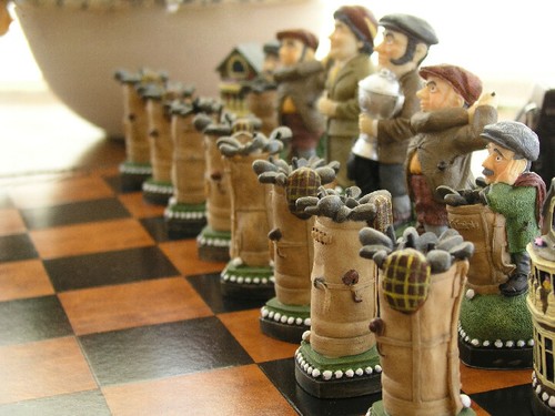 Mascott chess golf hand - chess,